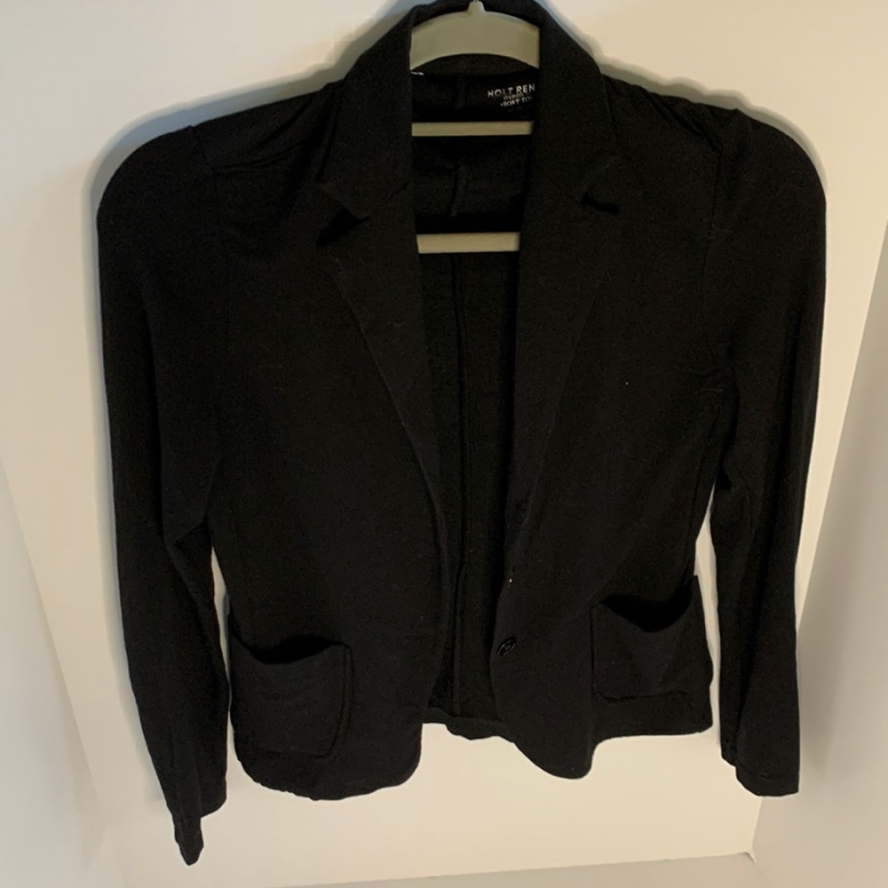Hold Renfrew black cardigan in the shape of a blazer
